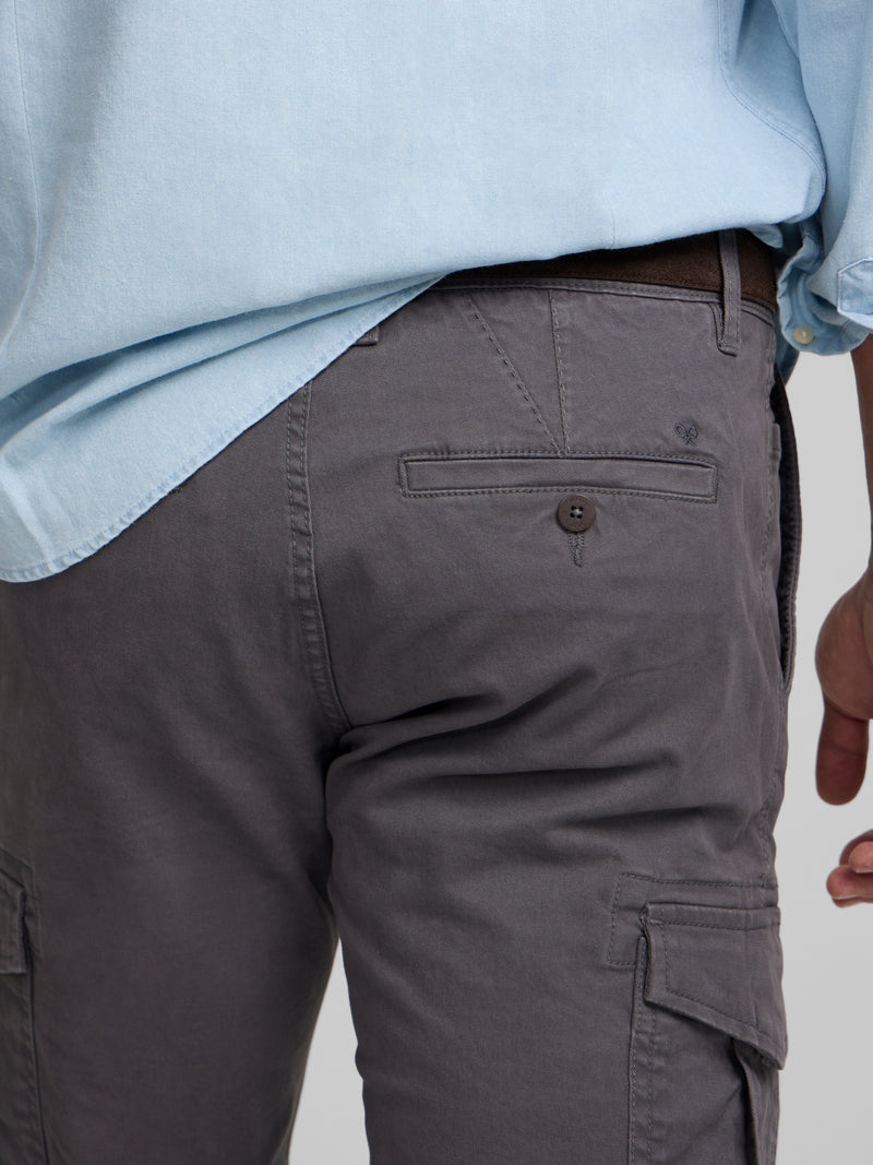 Pantalon sport cargo gris marengo