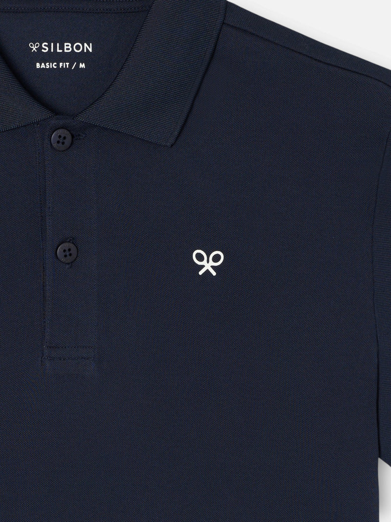Polo tecnico azul marino