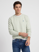 Sweat-shirt uni minilogo éponge vert clair