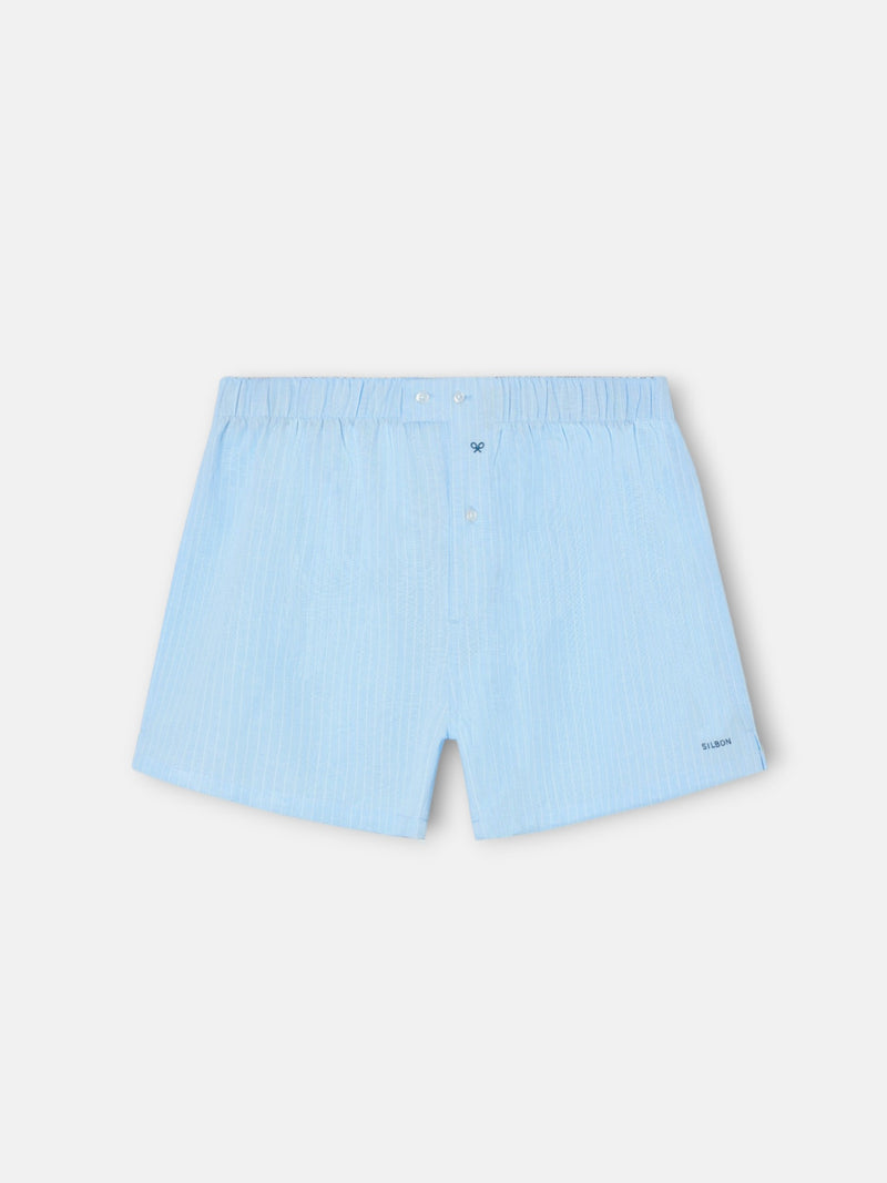 Calzoncillo rayas azul celeste