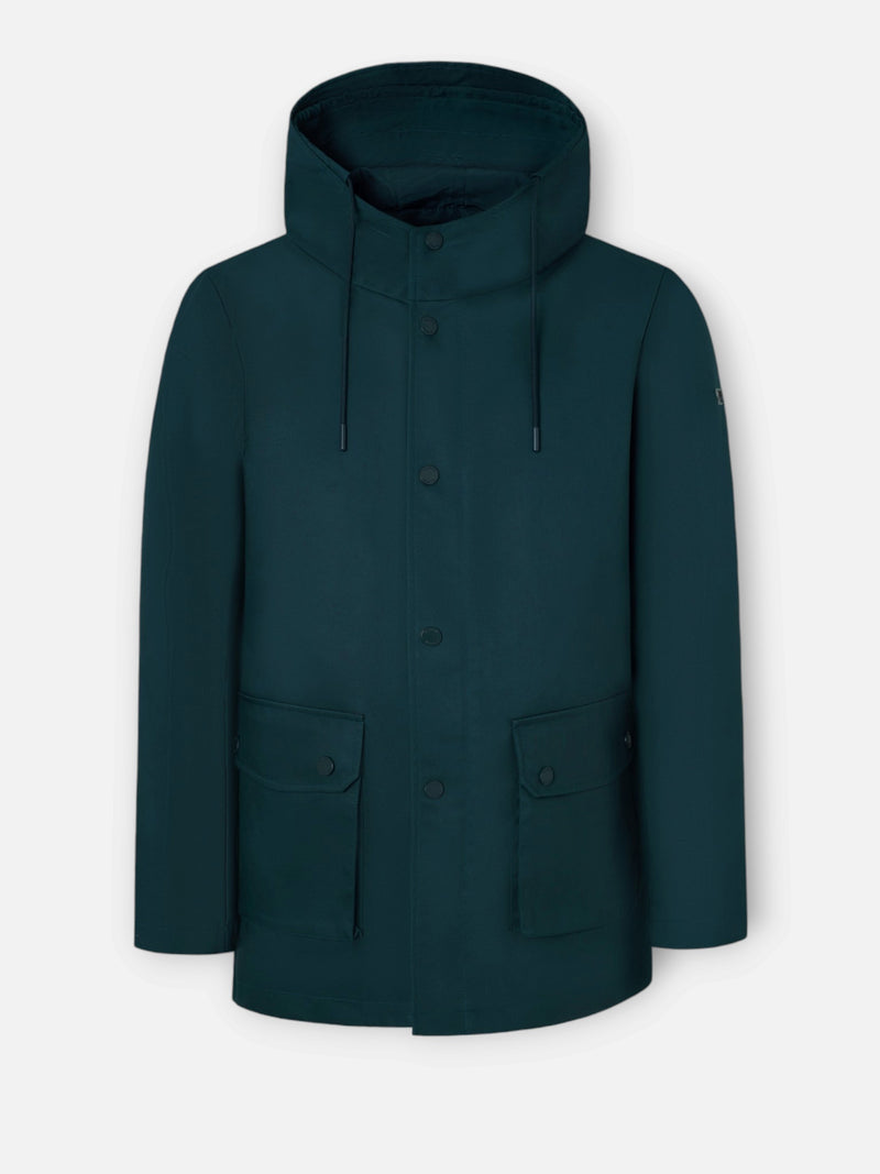 Parka bolsillos verde