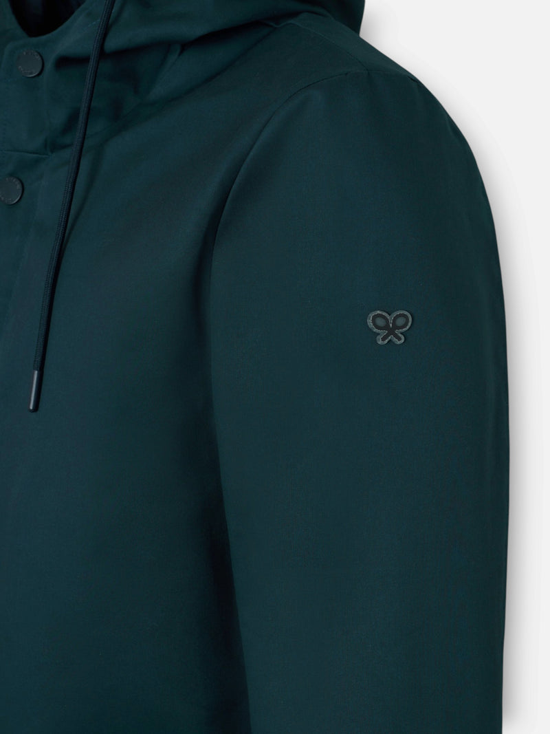 Parka bolsillos verde