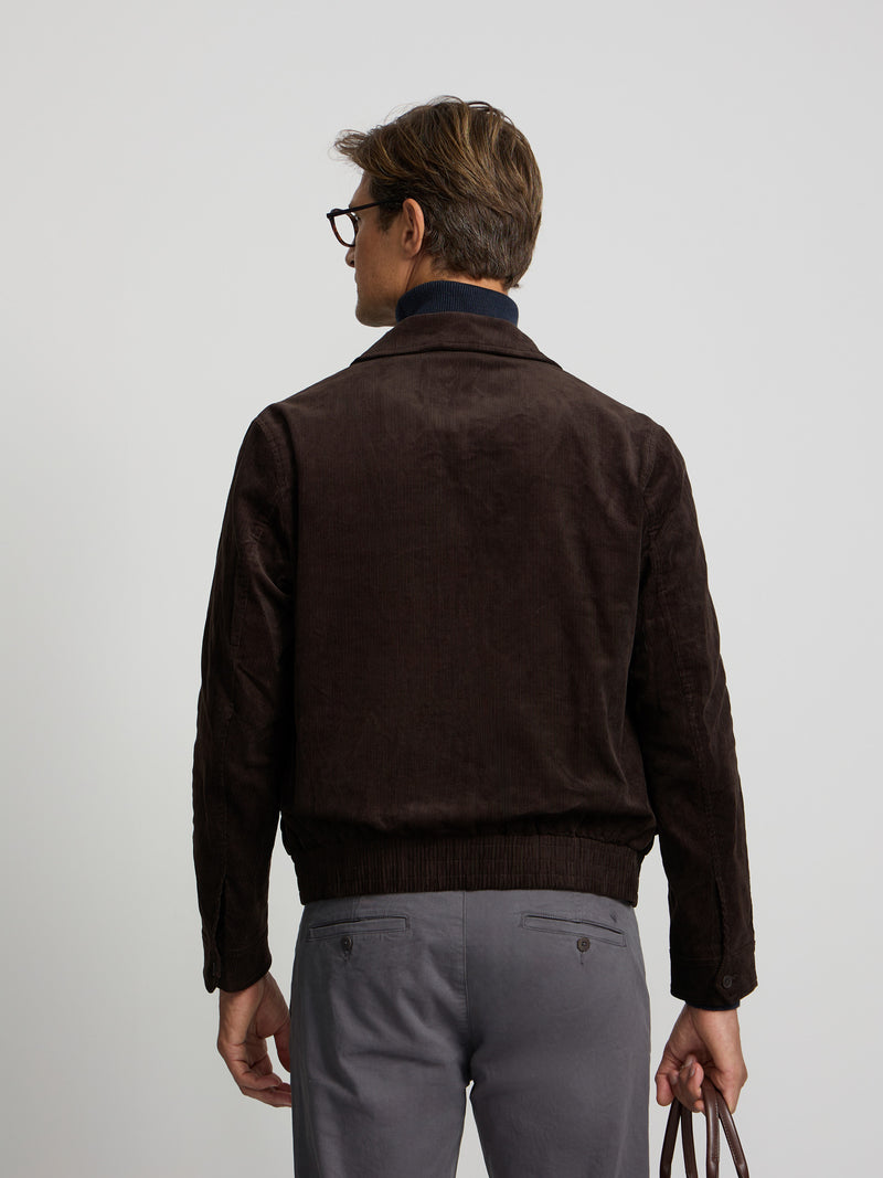 Chaqueta pana marron