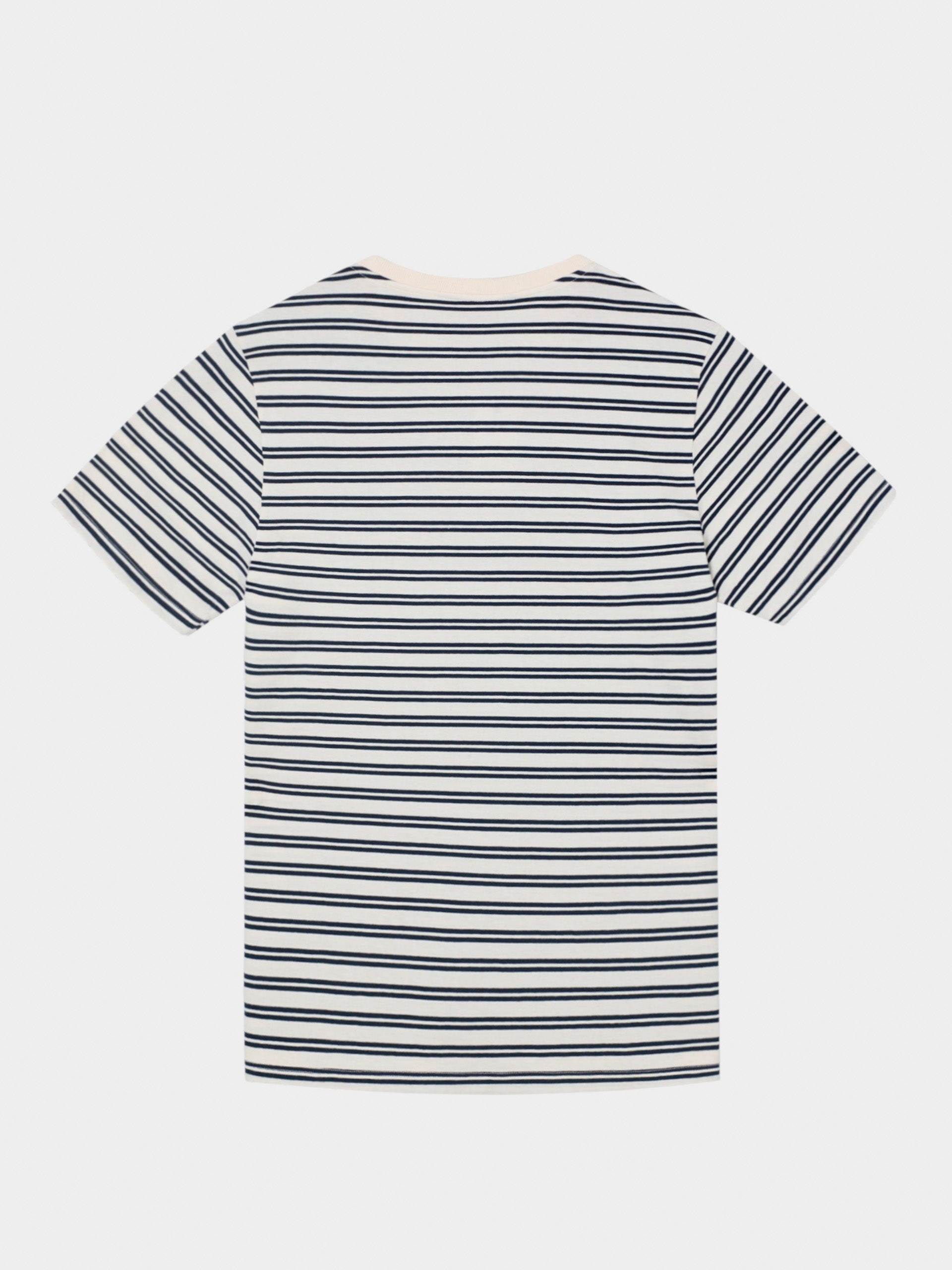 Cruise T-shirt with thin blue stripes