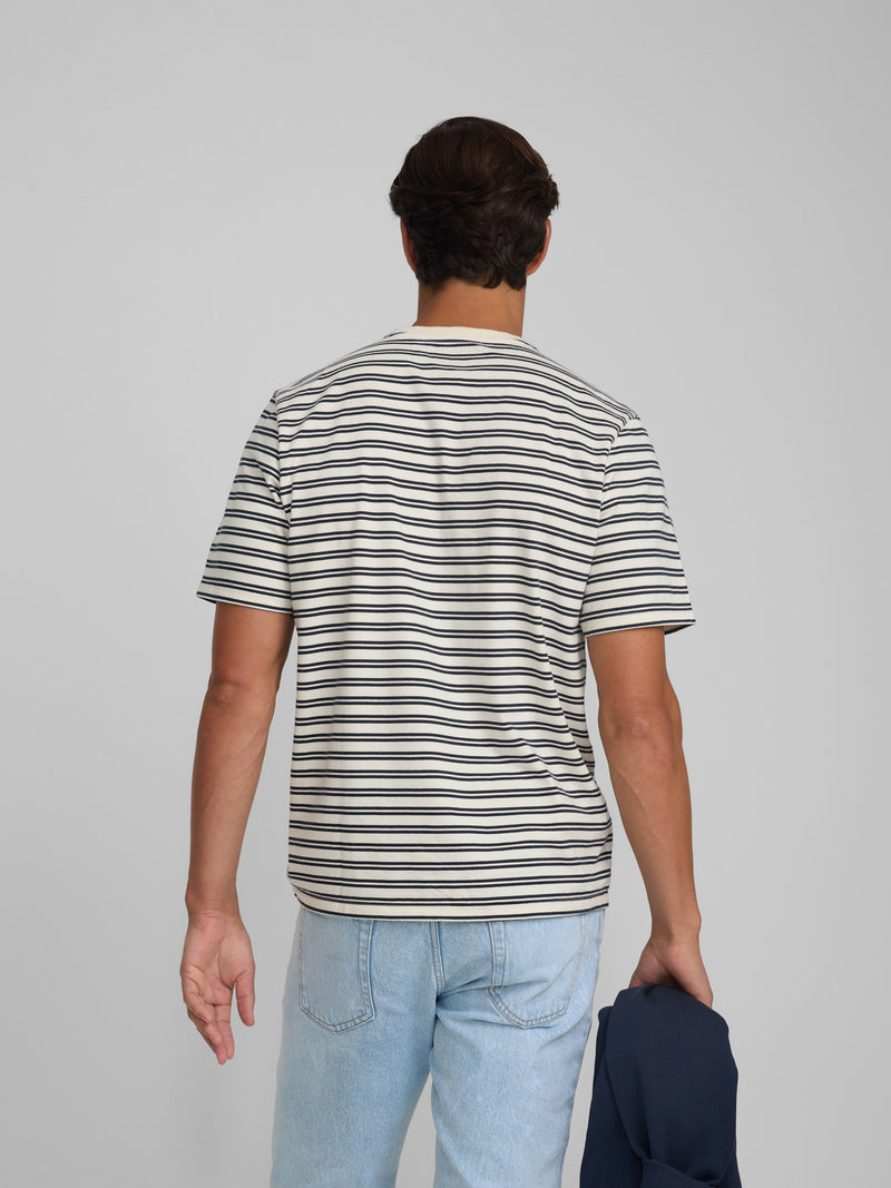 Nautical navy striped cruise t-shirt