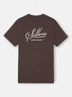 Camiseta silbon bordado marron