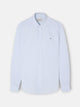 Chemise sport oxford à fines rayures bleu ciel