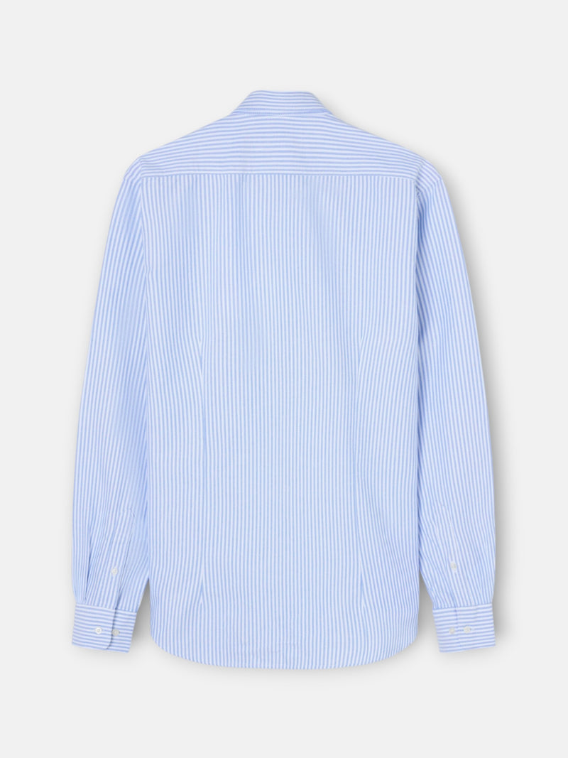 Camisa sport oxford raya media azul