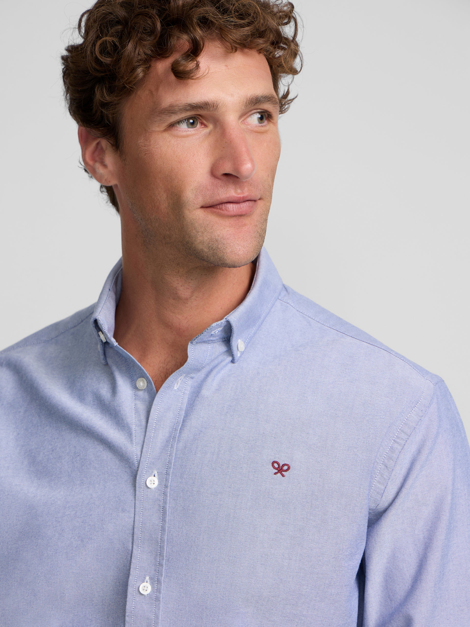 Camisa sport oxford navy