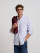 Camisa sport oxford mil rayas navy
