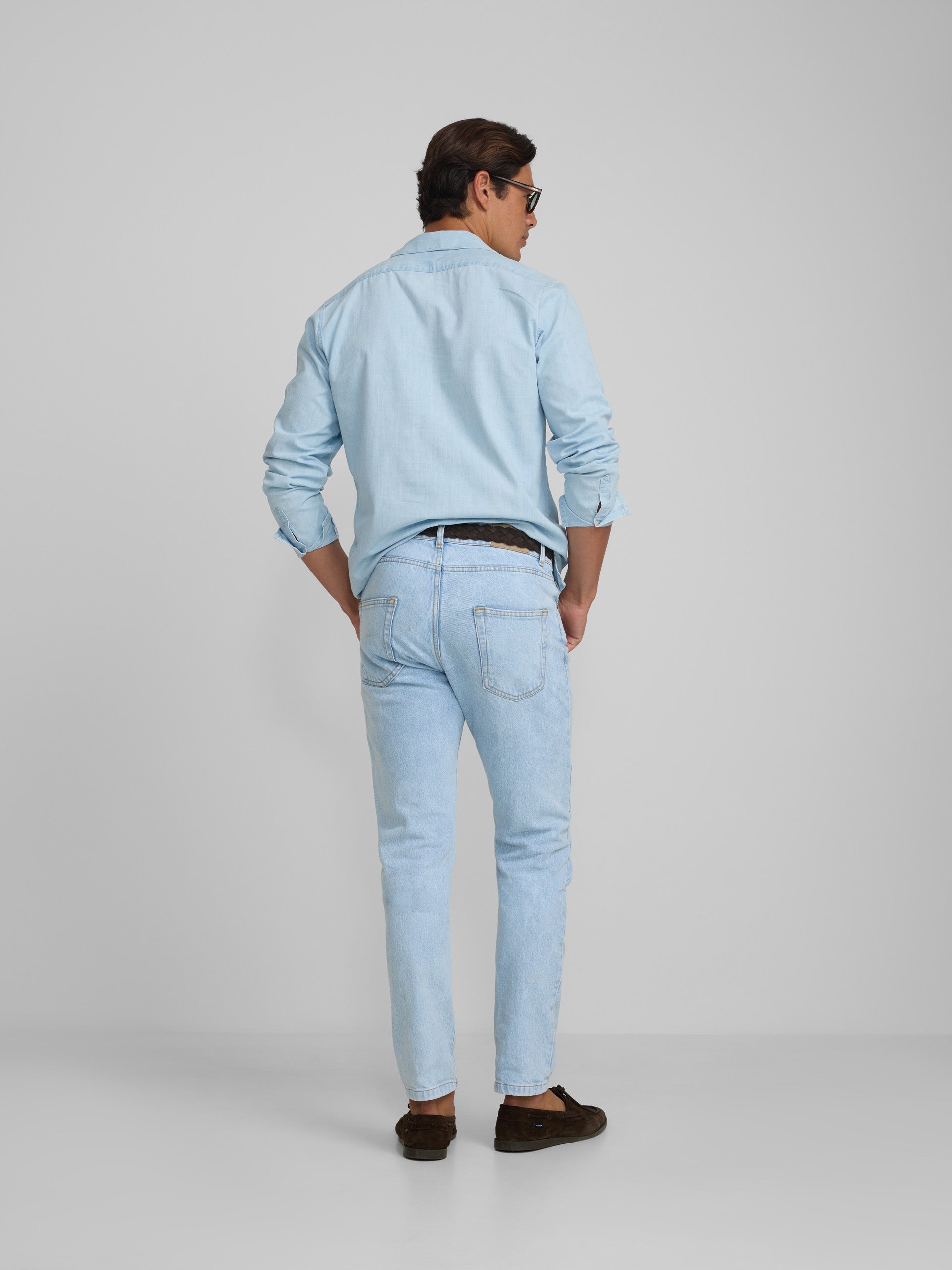 Polera sport cruise denim azul medio