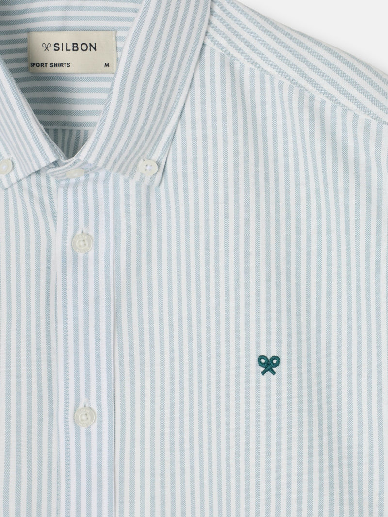 Camisa sport oxford raya media verde