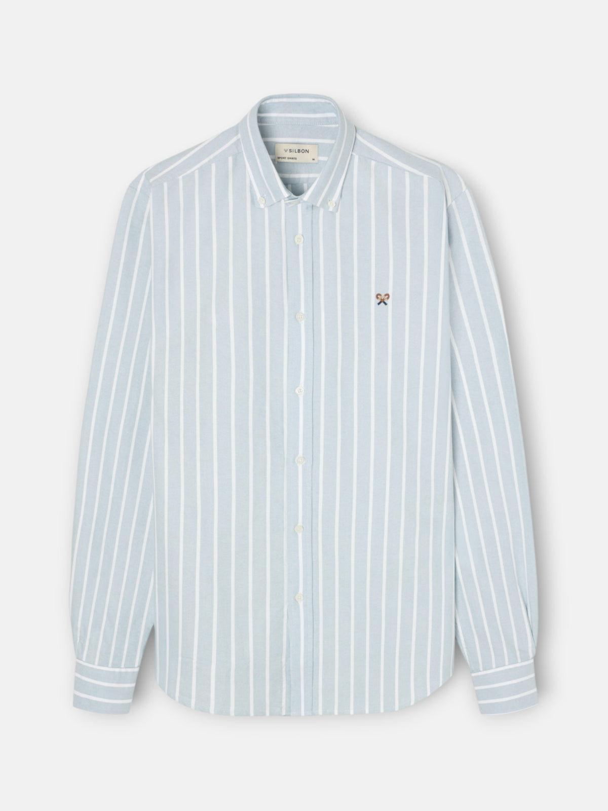 Camisa sport oxford raya ancha verde