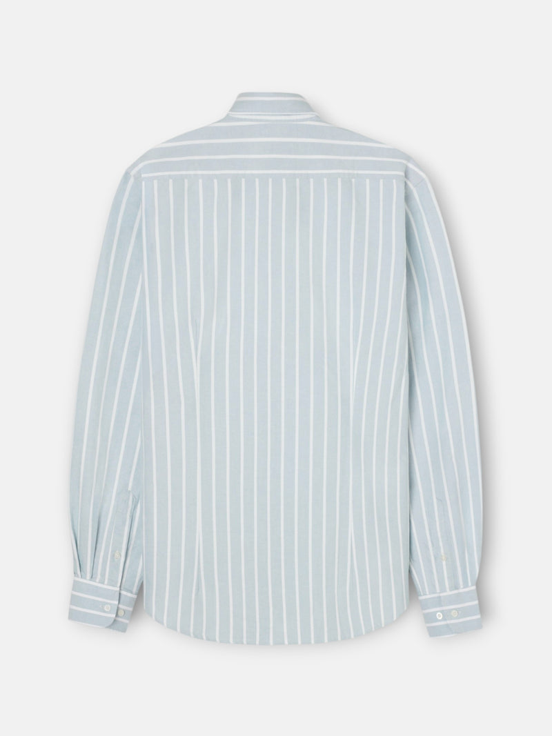 Camisa sport oxford raya ancha verde