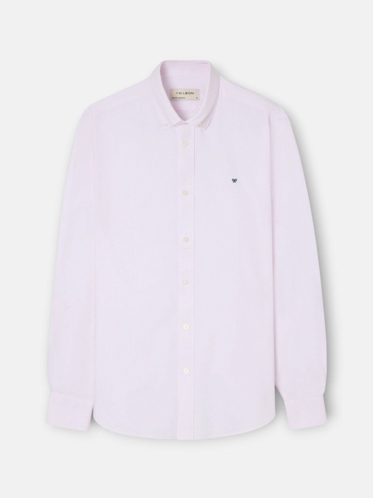Camisa sport oxford rayas rosa