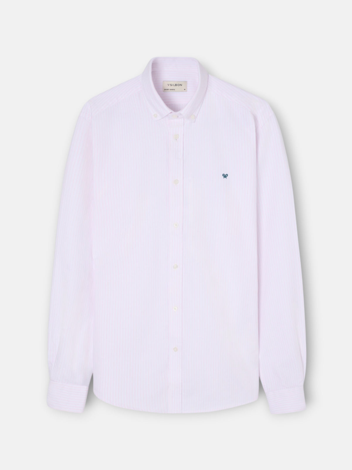Camisa sport oxford raya media rosa