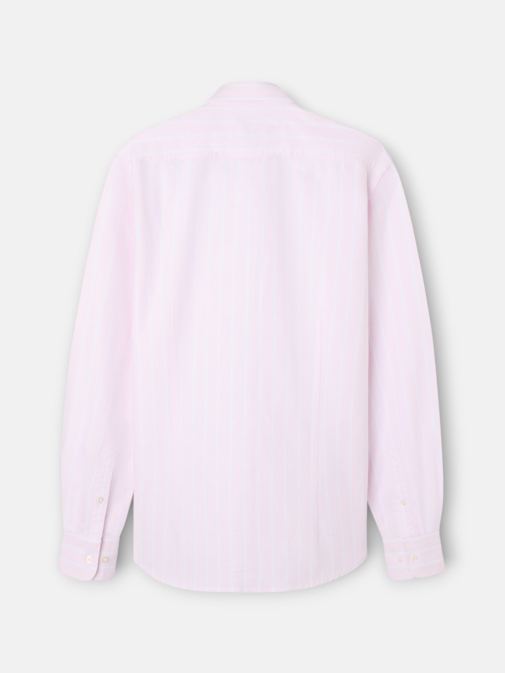 Camisa sport oxford raya ancha rosa
