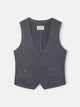 Chaleco bolsillos gris marengo