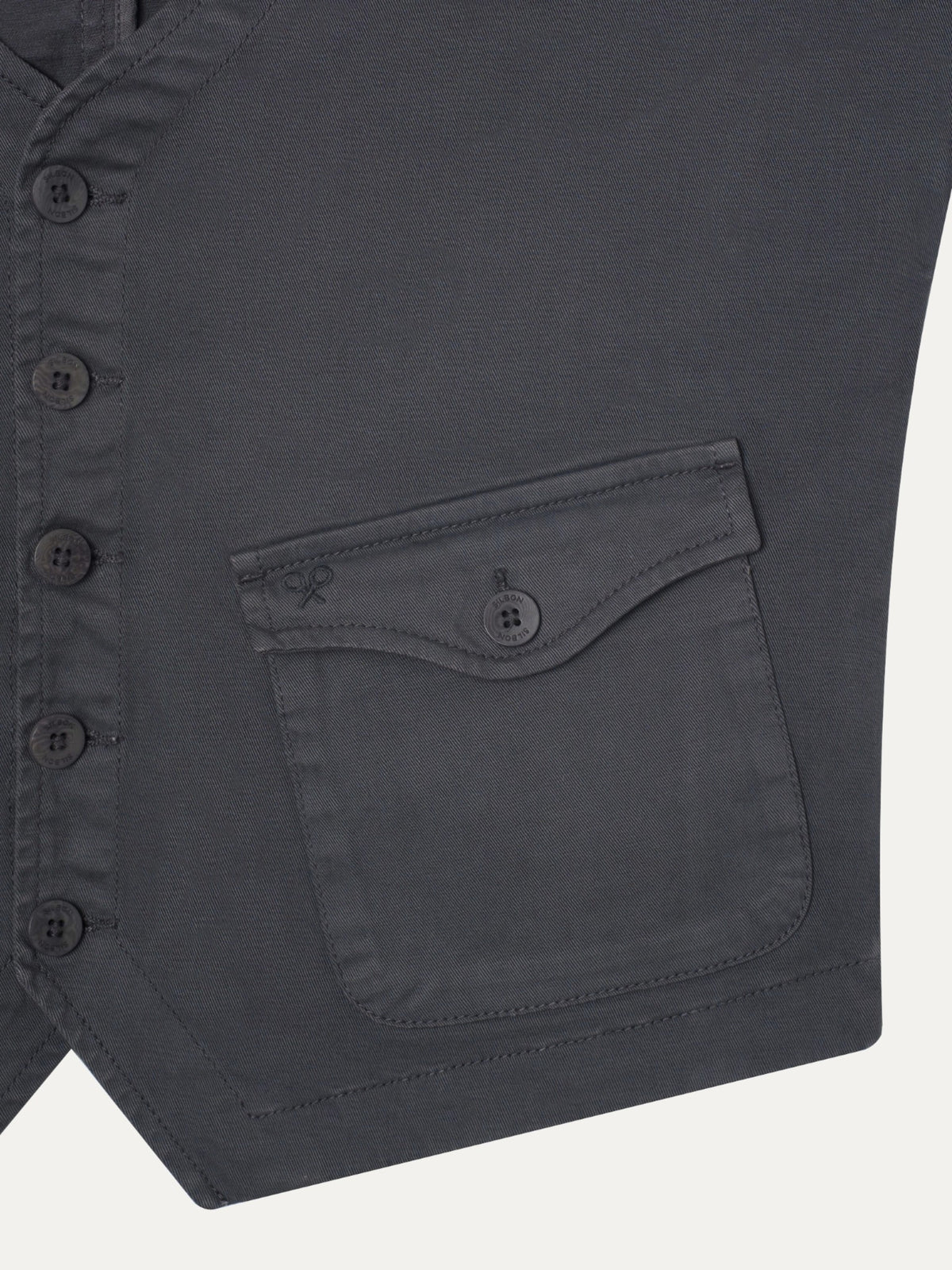 Chaleco bolsillos gris marengo