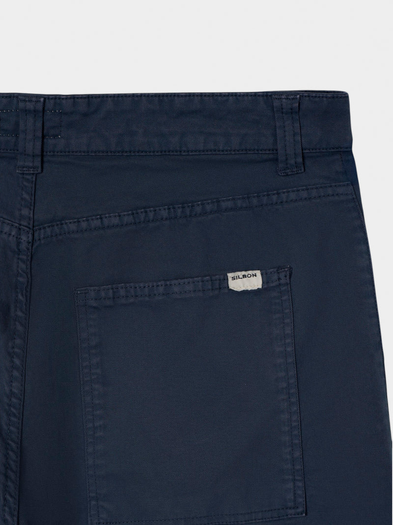 Pantalon sport cruise bolsillo parche azul oscuro