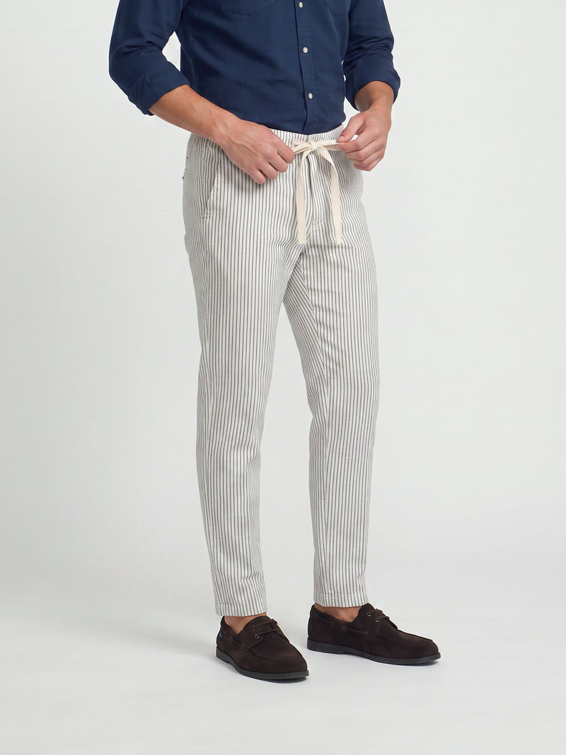 Pantalon sport cruise rayas azules