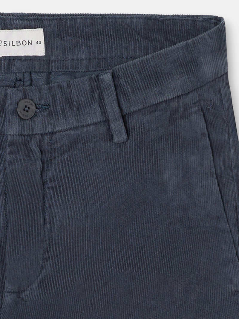 Pantalon sport chino pana gris marengo