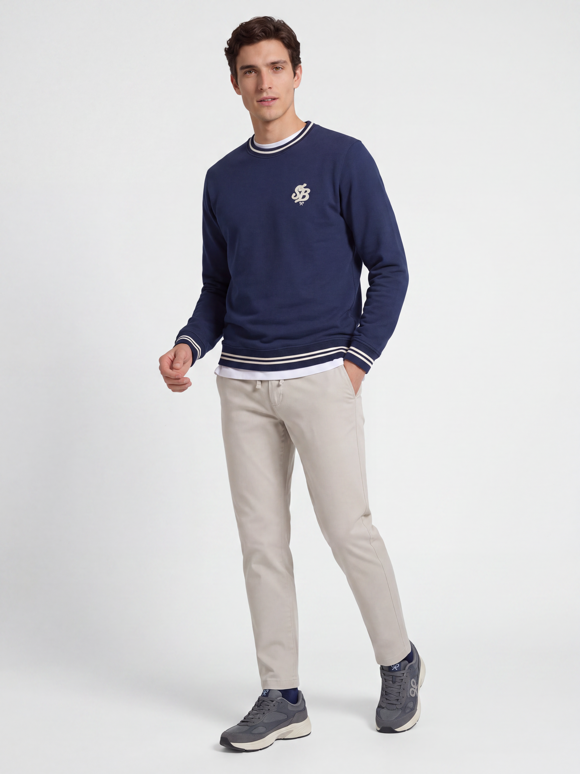 Sweat-shirt sb éponge bleu marine