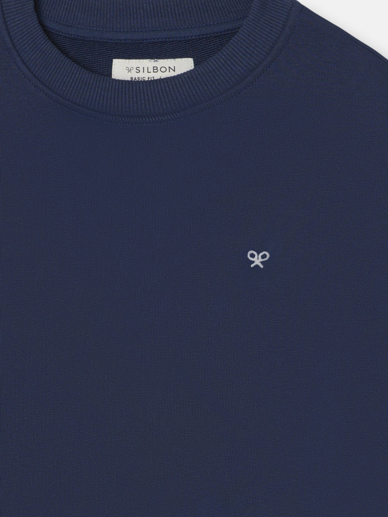 Sudadera Silbon preppy azul marino