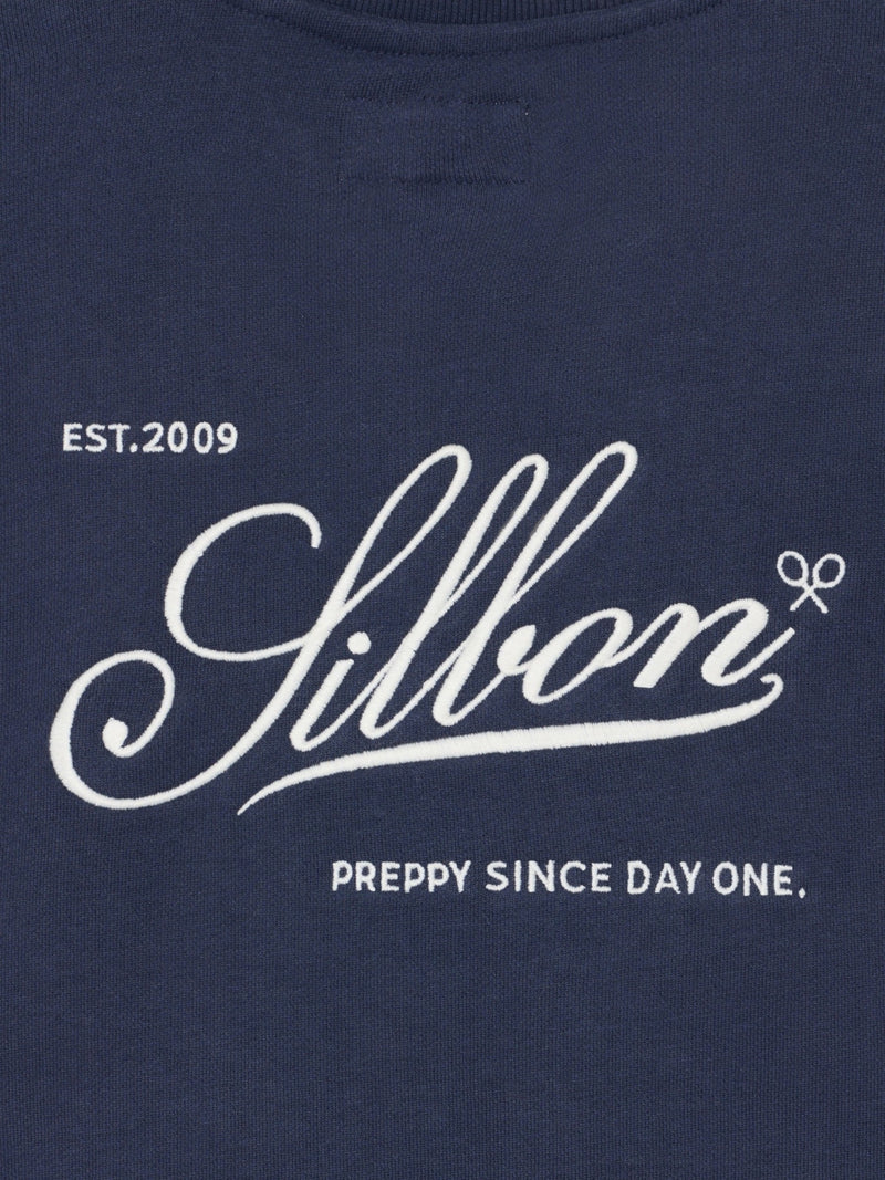 Sudadera Silbon preppy azul marino