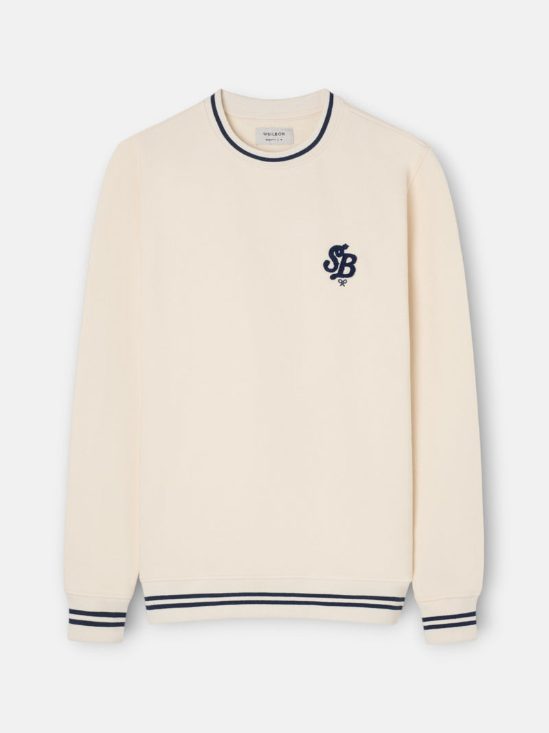 Sweat-shirt sb éponge crème