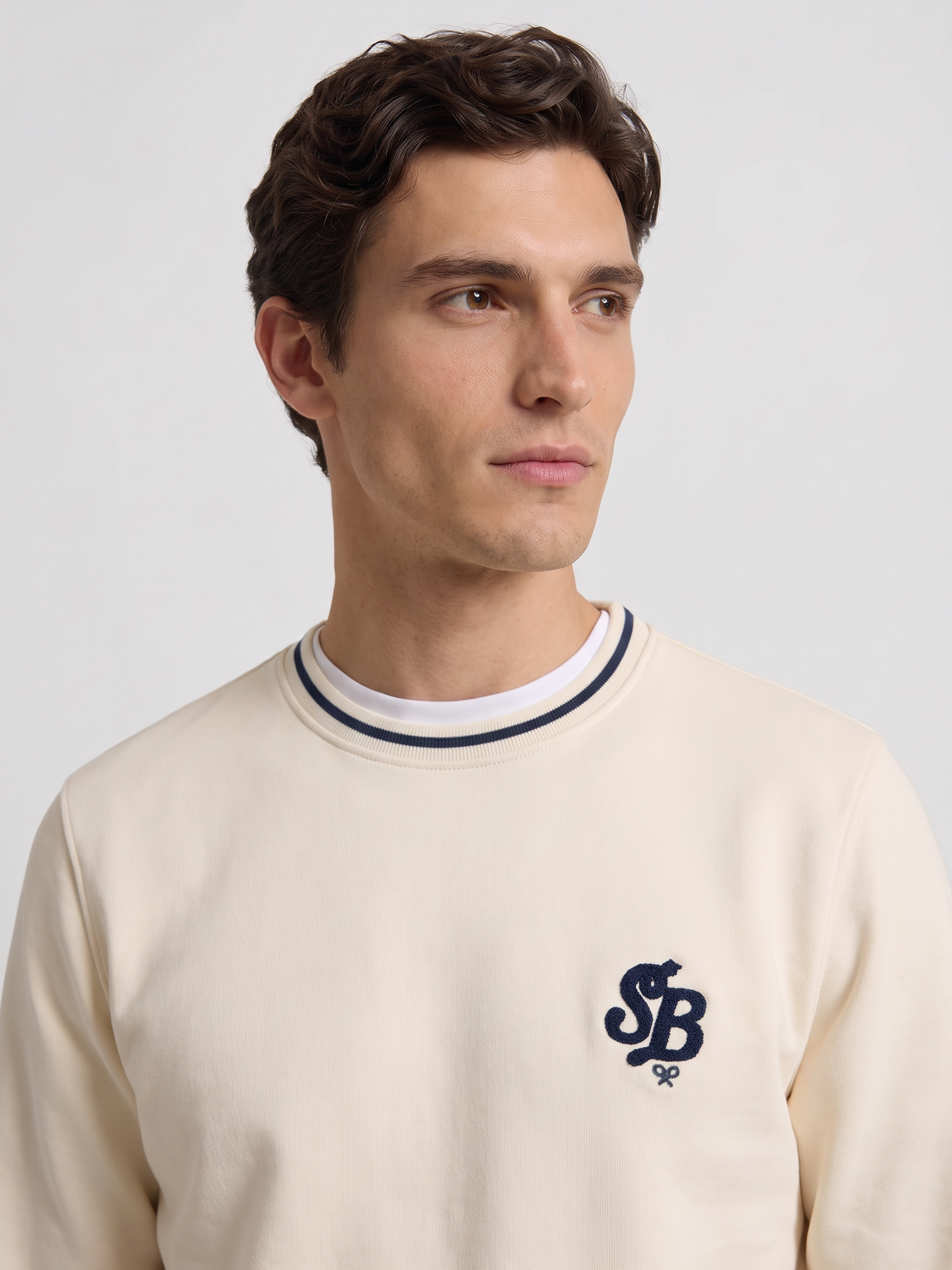 Sweat-shirt sb éponge crème