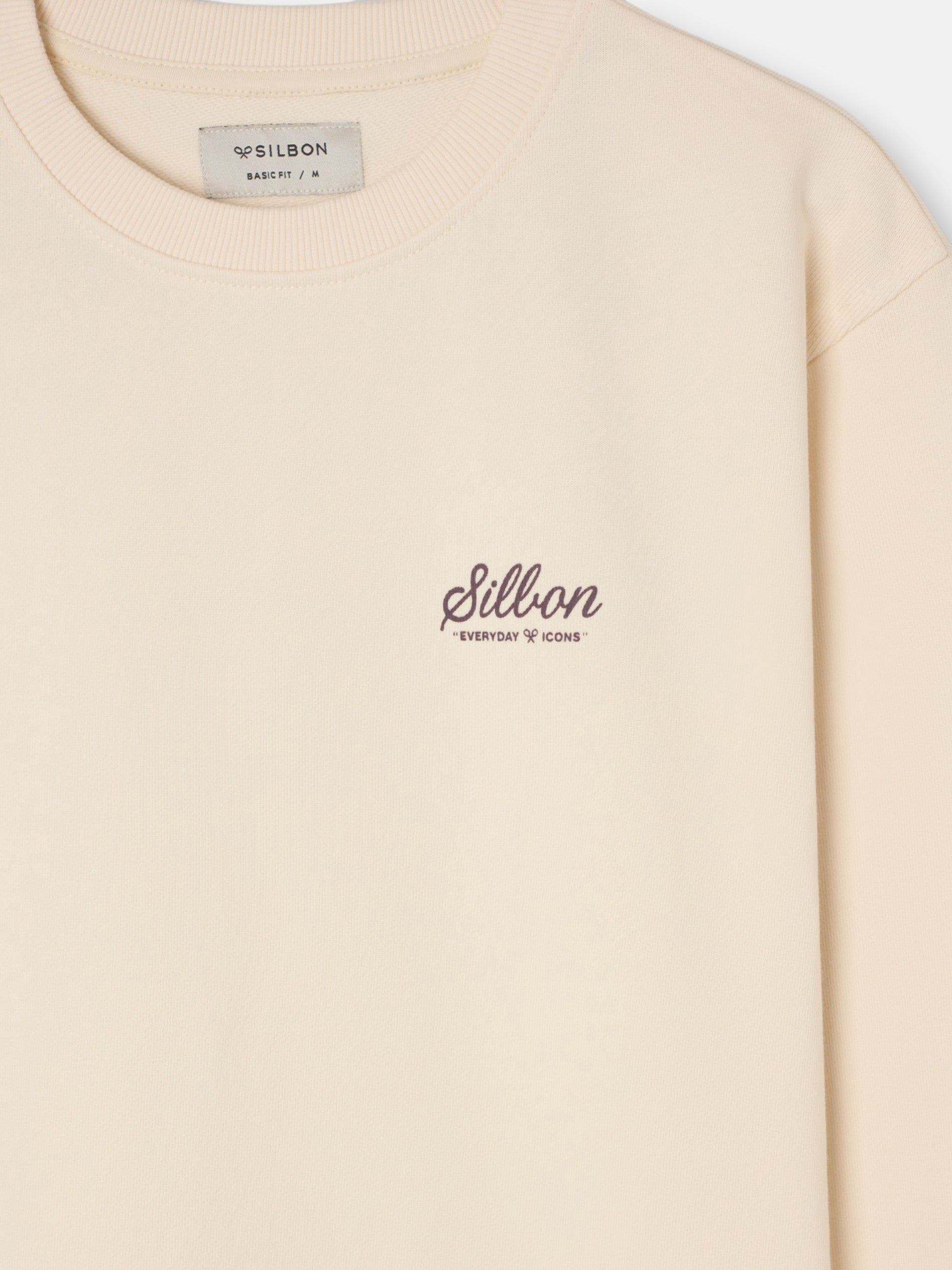 Sweat-shirt varsity club crème