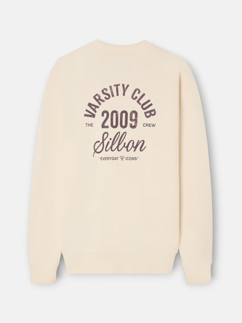 Sweatshirt varsity club creme
