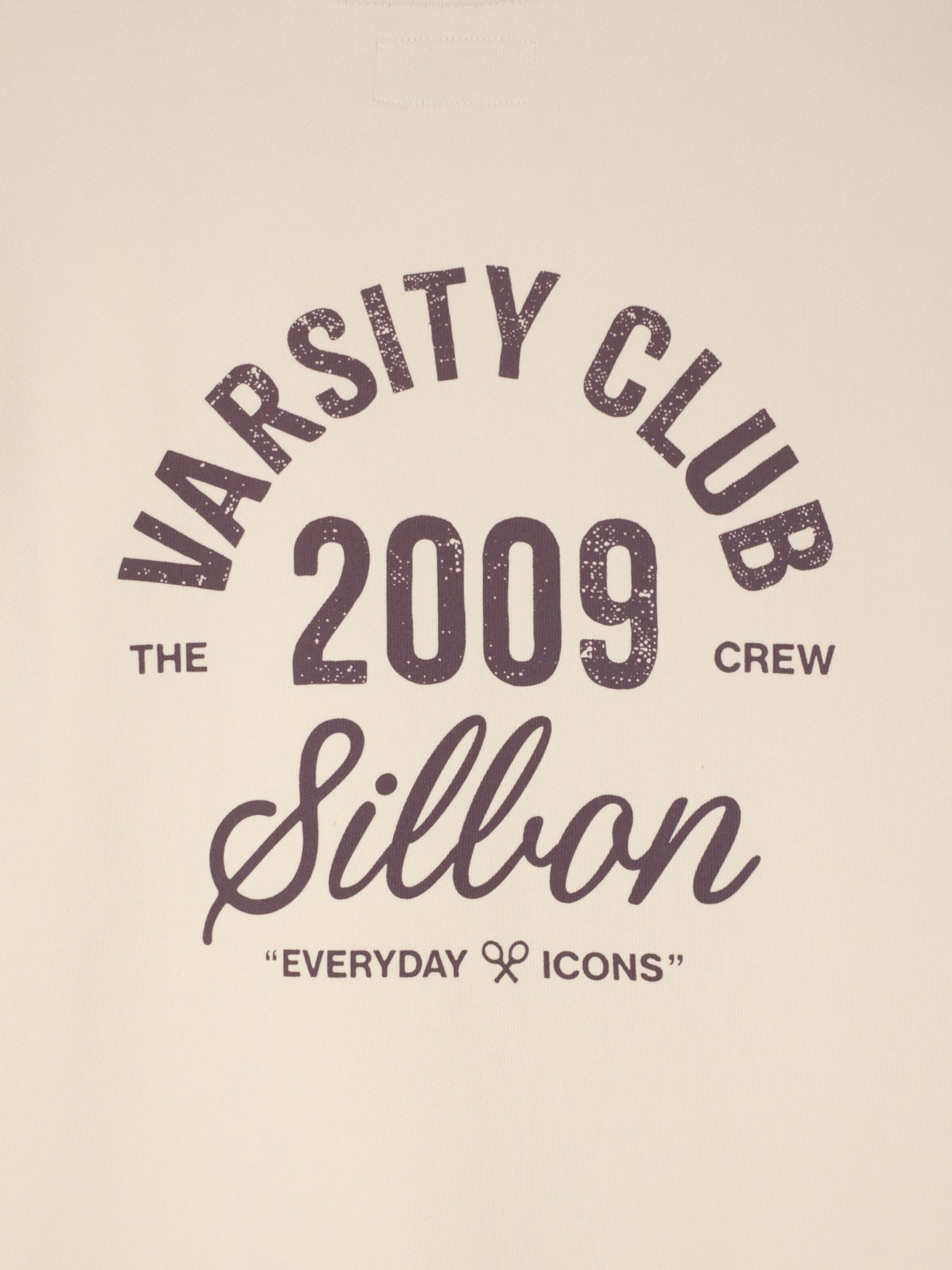 Sweat-shirt varsity club crème