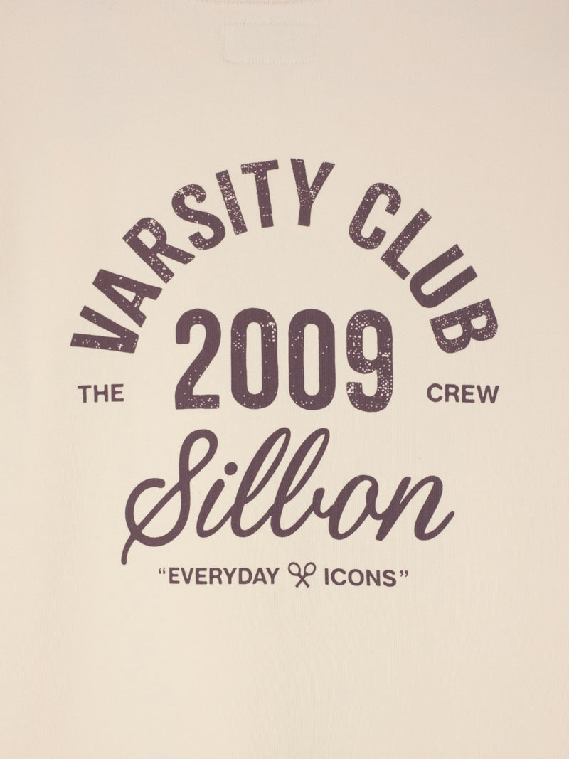 Sweatshirt varsity club creme