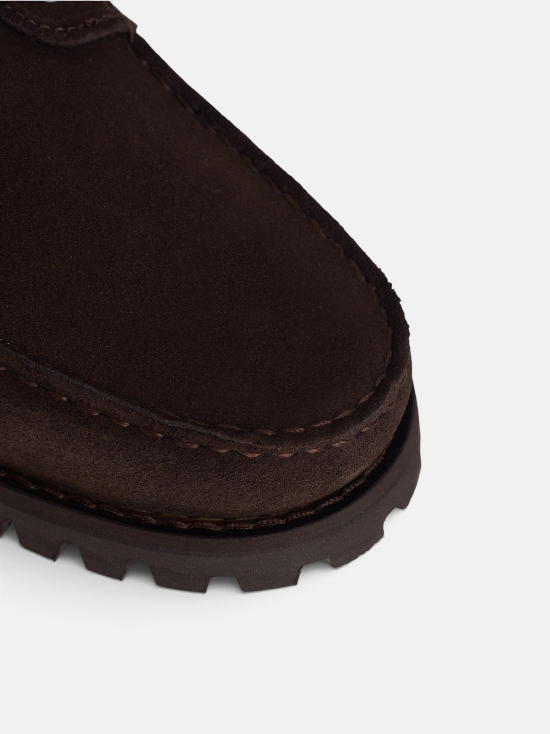 Zapato nautico serraje marron oscuro