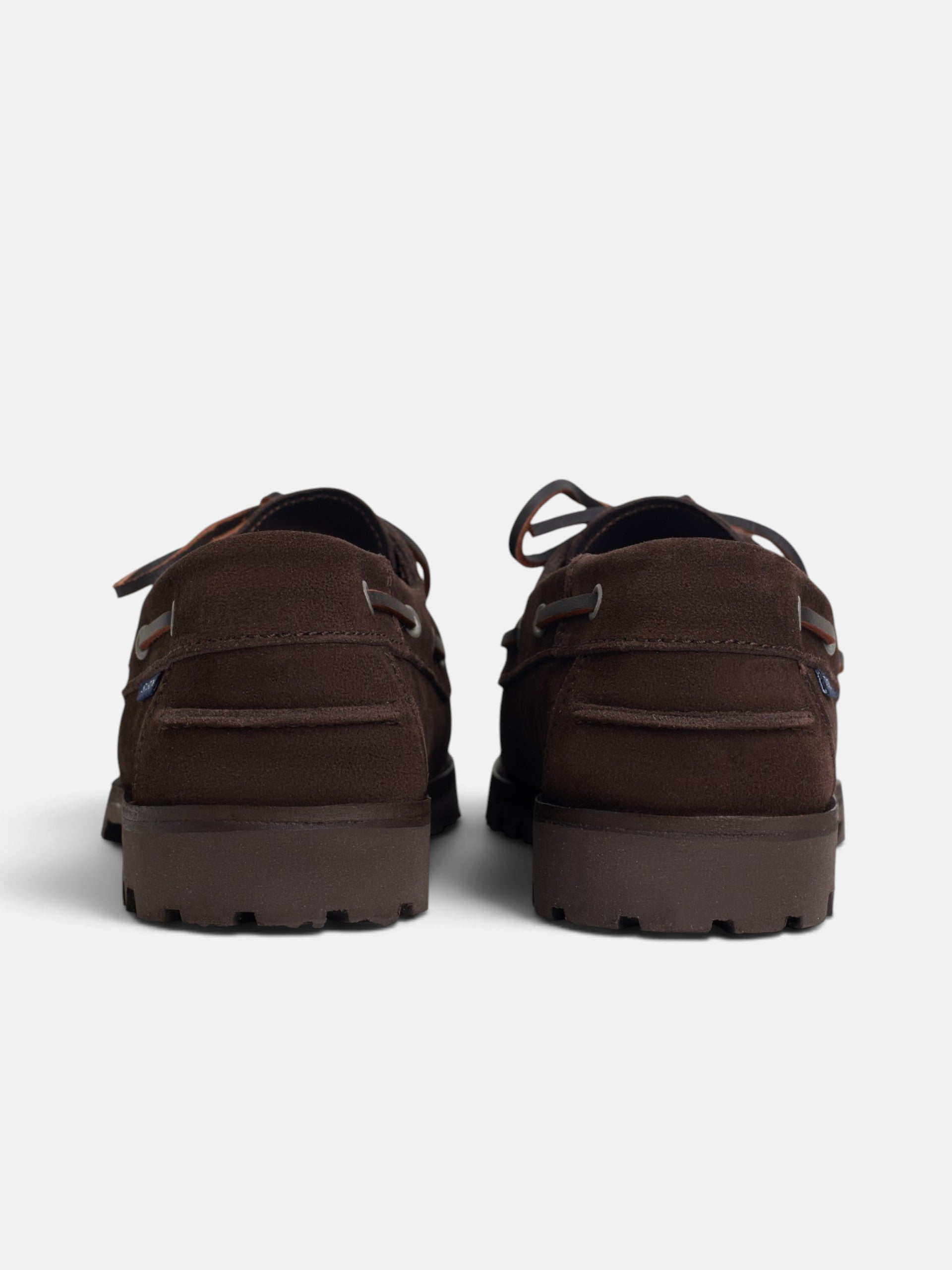 Zapato nautico serraje marron oscuro
