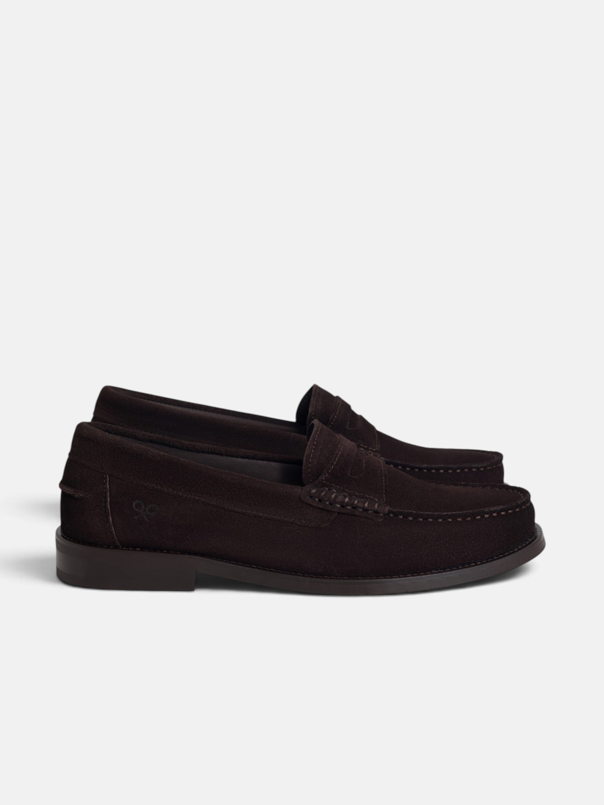 Zapato mocasin ante marron claro