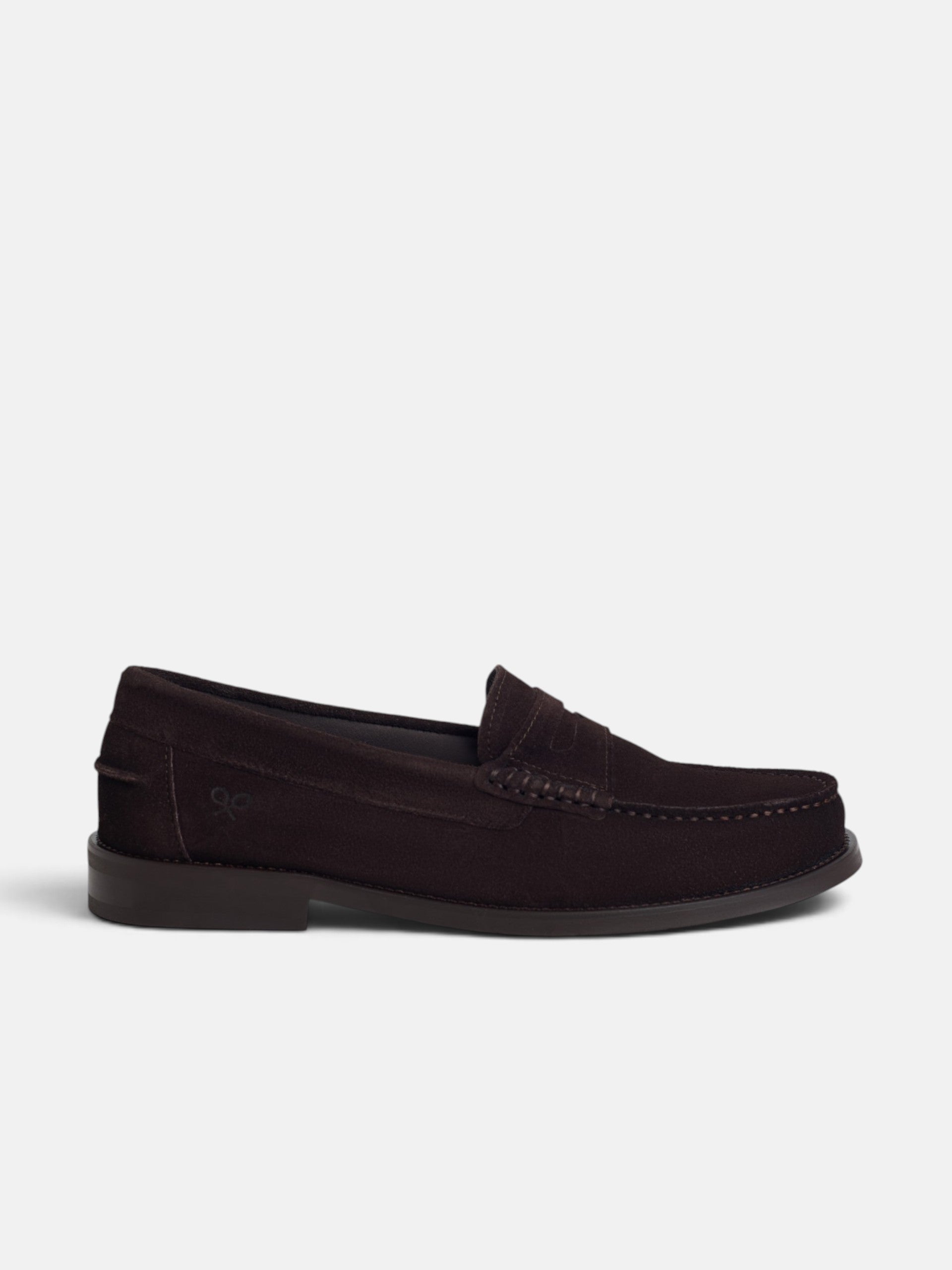 Zapato mocasin ante marron claro