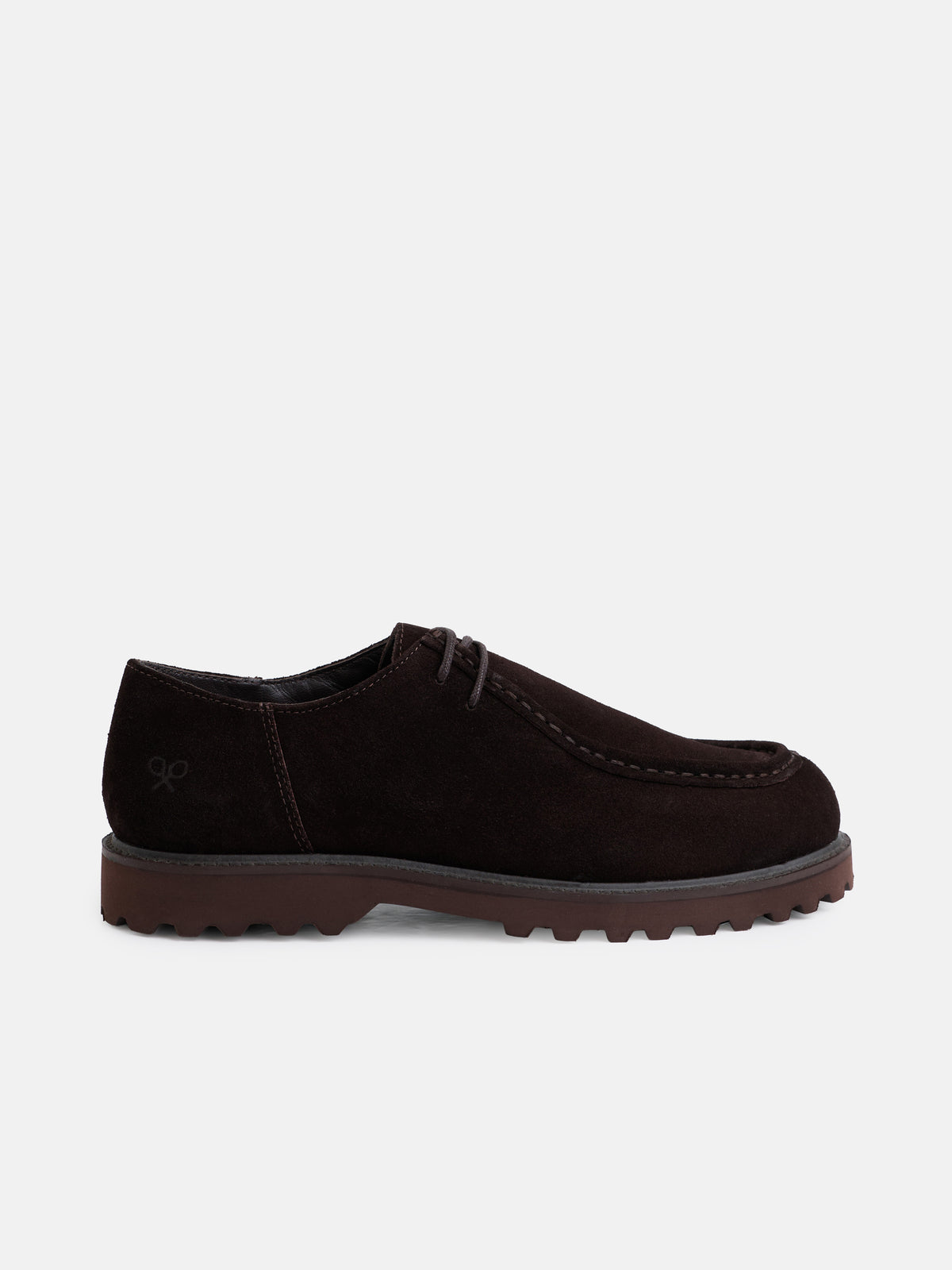 Zapato wallabee serraje marron