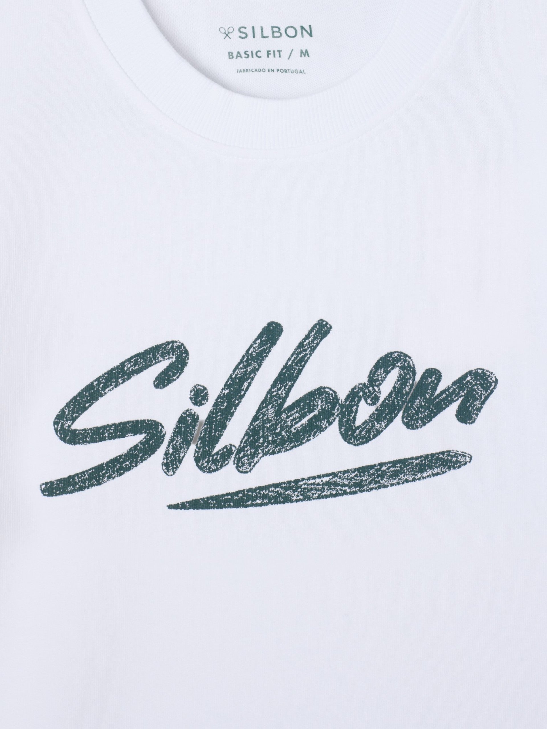 Camiseta silbon pencil blanca