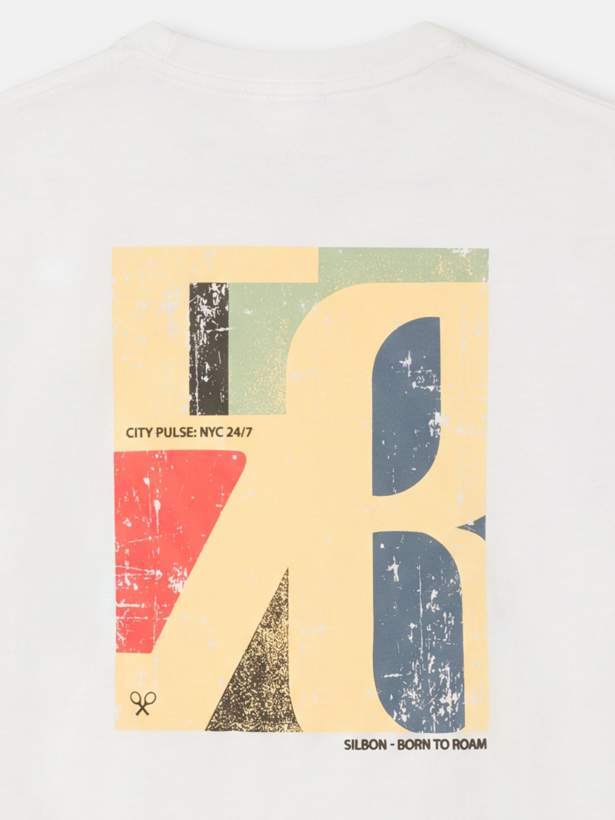 Camiseta relaxed fit city pulse blanca