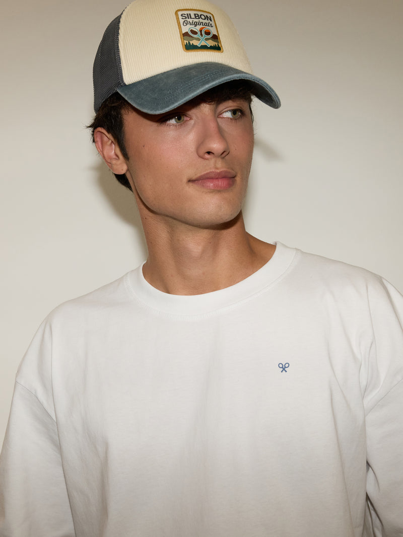 Camiseta relaxed fit city pulse blanca