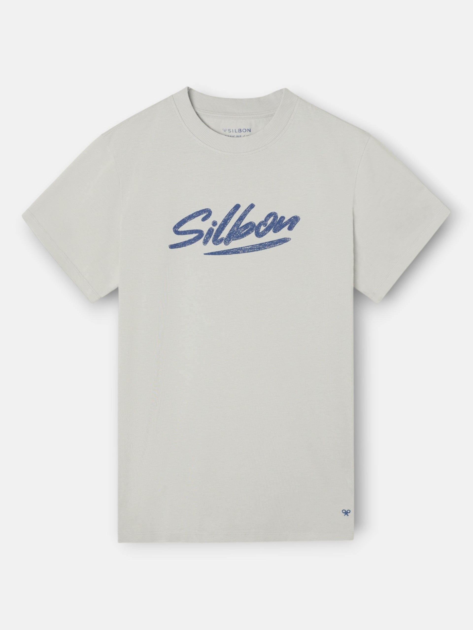 Camiseta silbon pencil gris claro