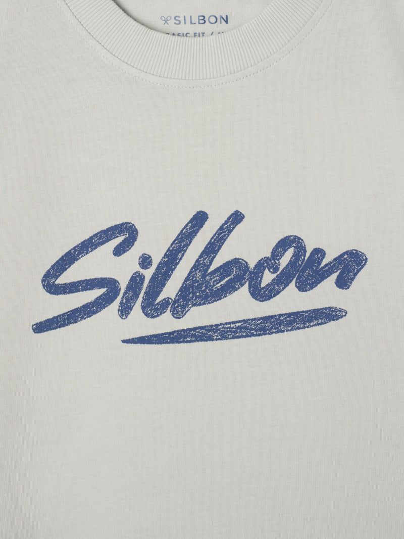 Silbon pencil light grey t-shirt