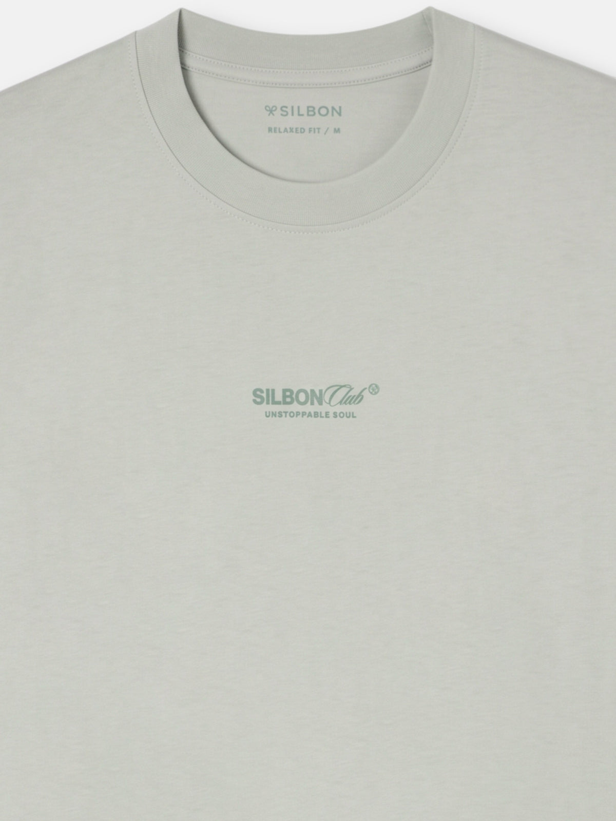 Camiseta relaxed fit silbon club gris