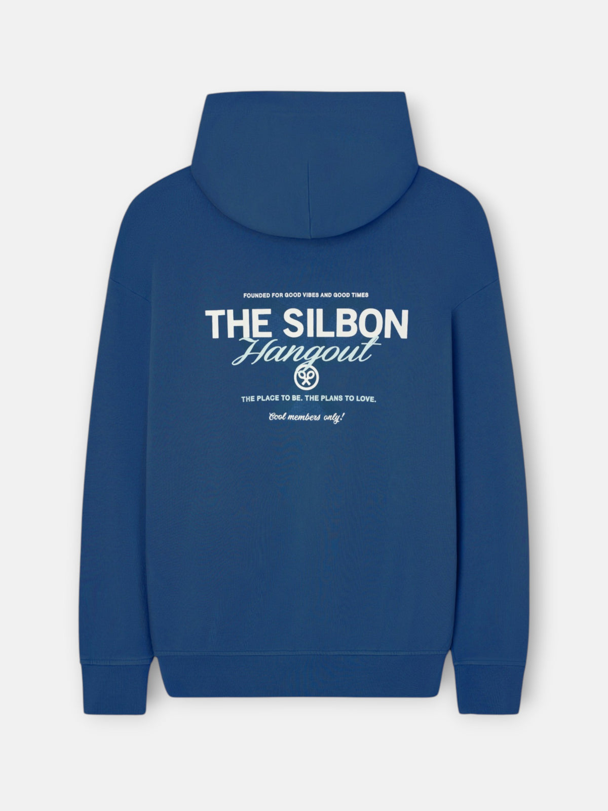 Sudadera relaxed fit capucha hangout azul