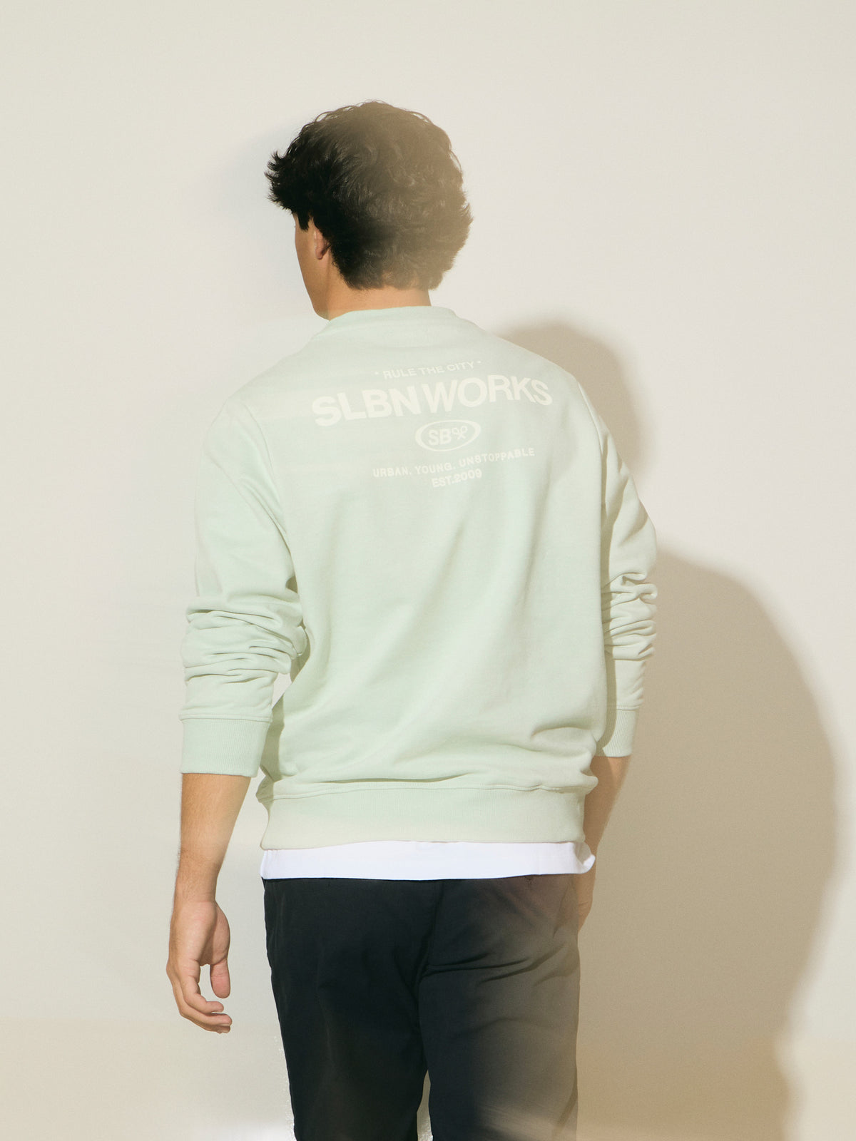 Sweatshirt slbn works verde