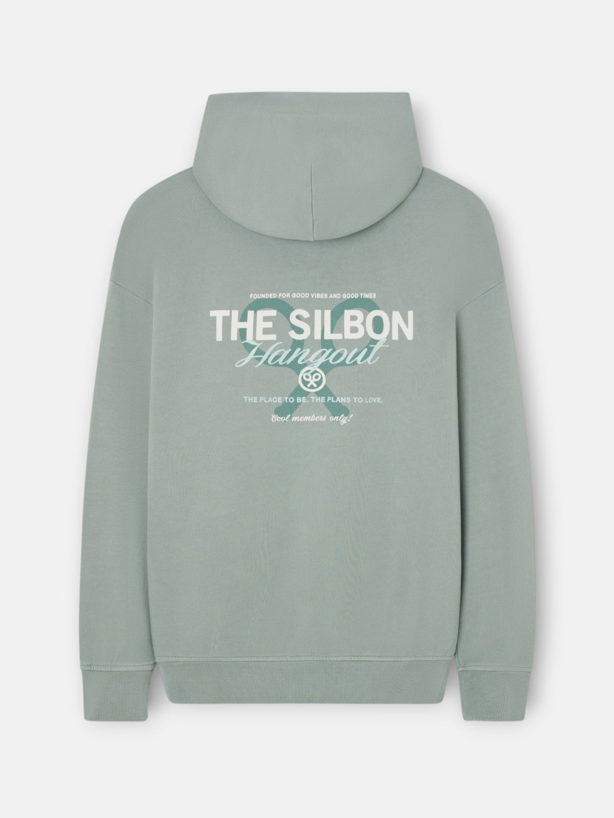 Sudadera relaxed fit capucha hangout verde