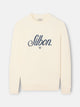 Sudadera relaxed fit silbon bordado crema